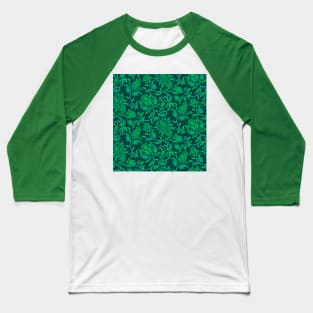 Green Paisley Baseball T-Shirt